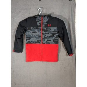 Under Armour Boys' Eagleup Jacket Red and Camo Size Large